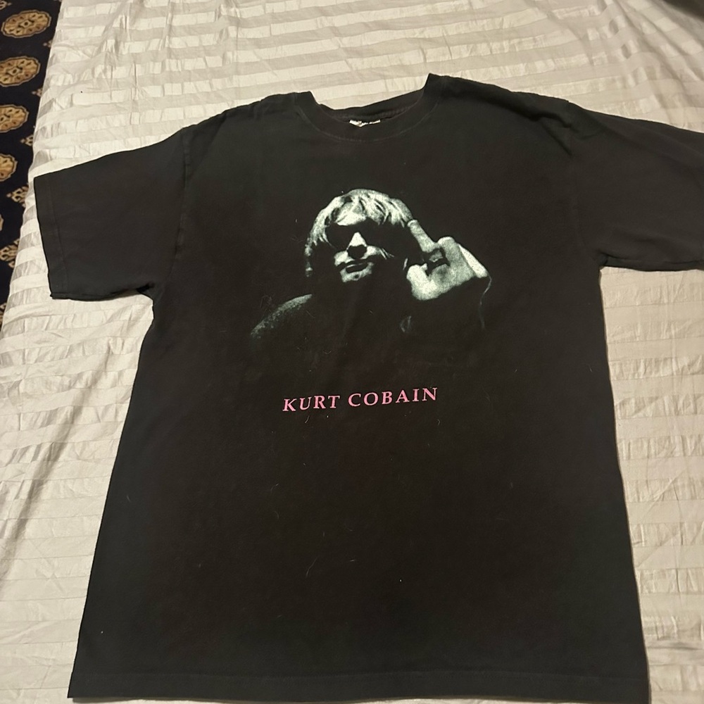 Hanes Black Kurt Cobain Graphic Tee